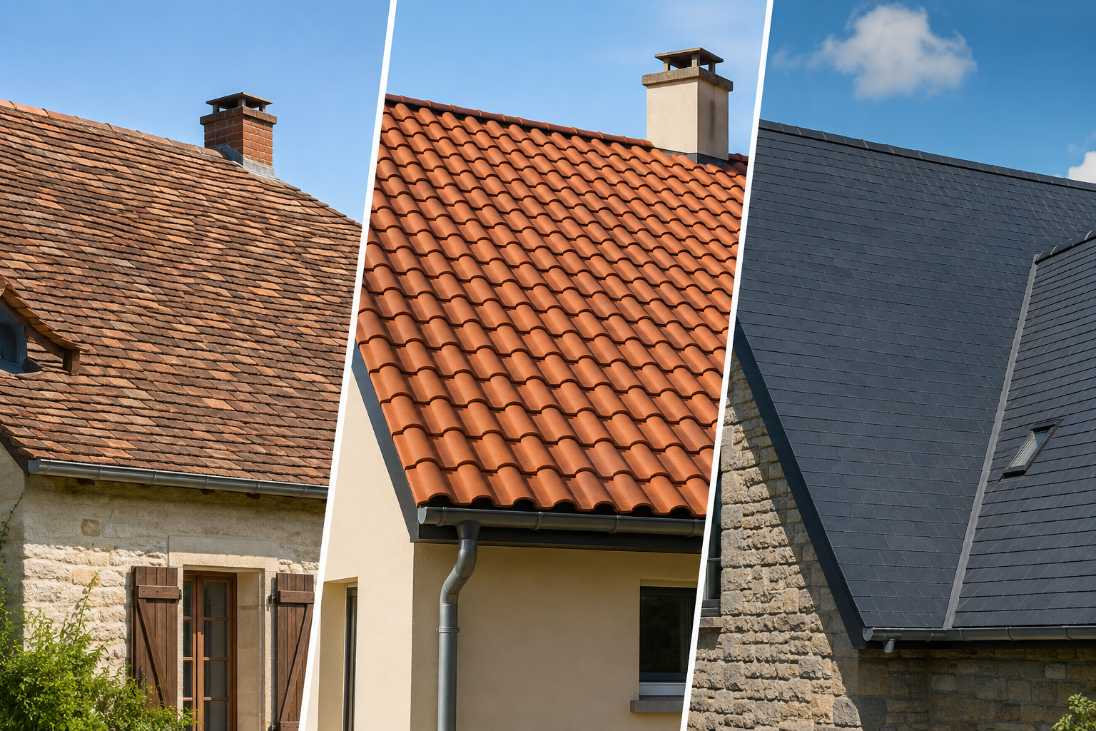 Tuiles plates, mécaniques ou ardoises : quel matériau choisir pour une maison en Seine-et-Marne ?